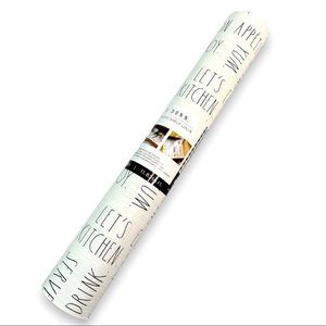 NEW Rae Dunn Non Adhesive Shelf Liner 17.75in x 8ft Kitchen Liner Farmhouse